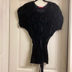 Black Betsey Johnson Short Sleeved Shirt/Dress